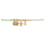 Think Outside the Shell Turtle Bracelet in Green & Gold
