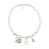 Think Outside the Shell Turtle Bracelet in White & Silver