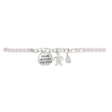 Think Outside the Shell Turtle Bracelet in Pink & Silver