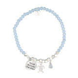 Think Outside the Shell Turtle Bracelet in Blue & Silver
