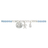 Think Outside the Shell Turtle Bracelet in Blue & Silver