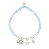 Saltwater Heals Everything Starfish Bracelet in Blue & Silver