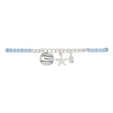 Saltwater Heals Everything Starfish Bracelet in Blue & Silver