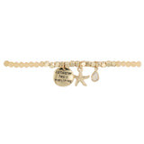 Saltwater Heals Everything Starfish Bracelet in Peach & Gold
