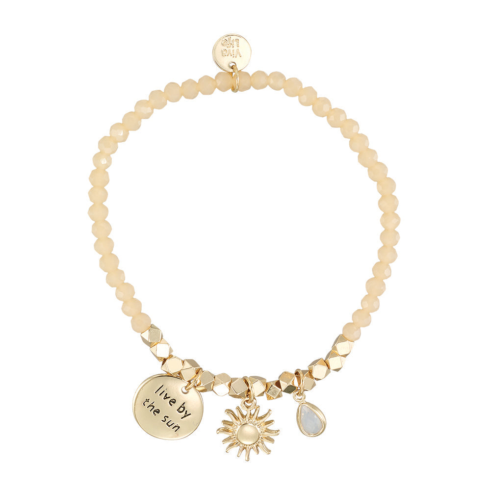 Live by the Sun Bracelet in Peach & Gold