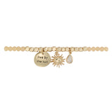 Live by the Sun Bracelet in Peach & Gold