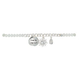 Live by the Sun Bracelet in White & Silver