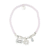 Live by the Sun Bracelet in Pink & Silver