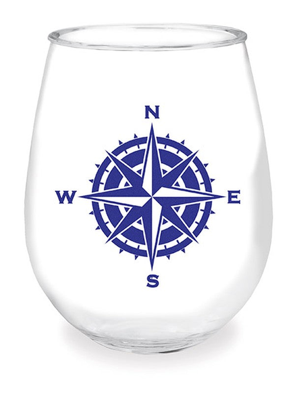 Compass Rose Wine Tumbler