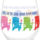 Toes in the Sand Wine Tumbler