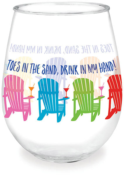 Toes in the Sand Wine Tumbler