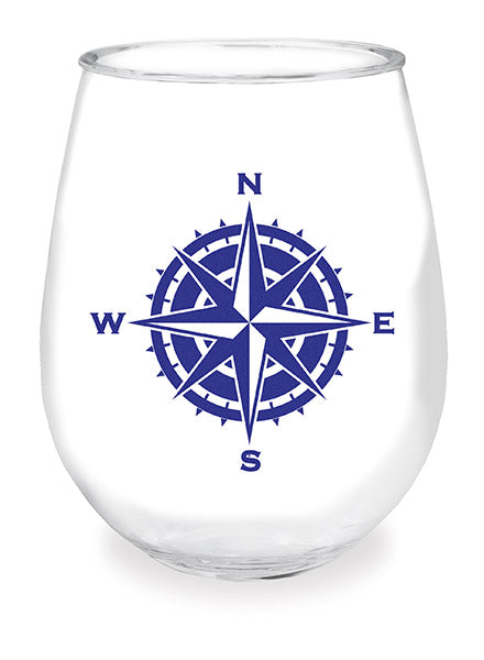 Compass Rose Wine Tumbler