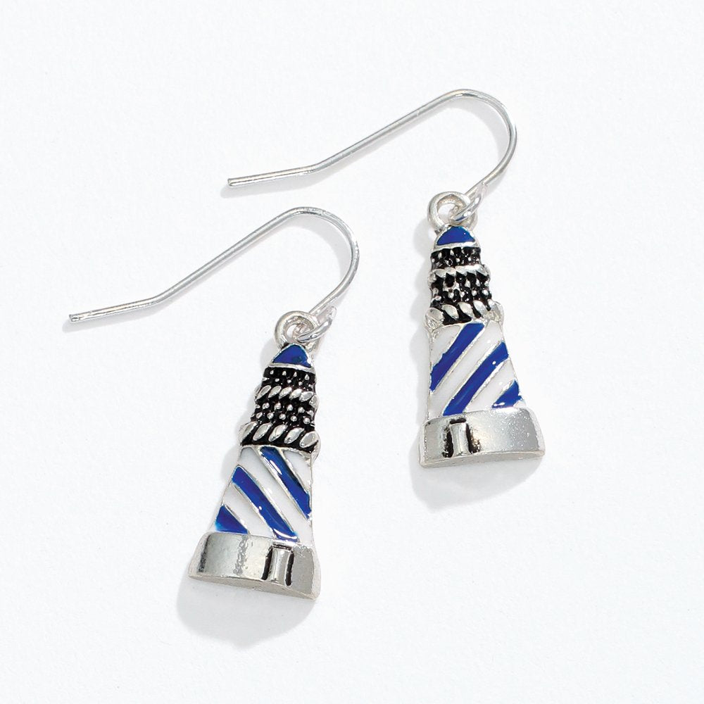 Classic Striped Enamel Lighthouses