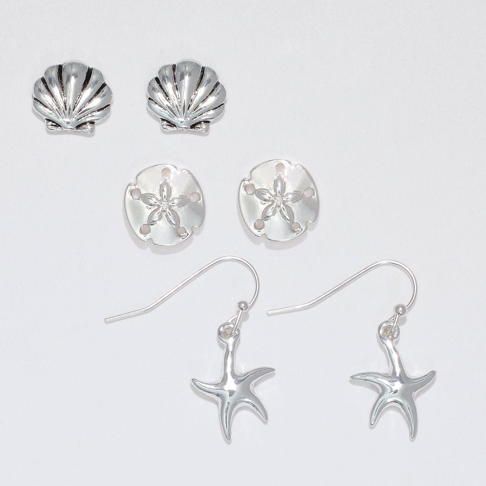 Classic Sterling-Look Sea Life Trio
