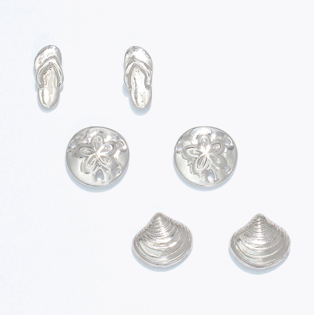 Bright Silver Beach Icons