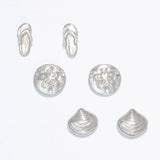 Bright Silver Beach Icons