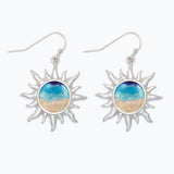 Silver Sun with Beach Scene