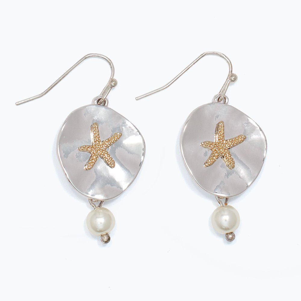 Polished Sand Dollars with Pearls
