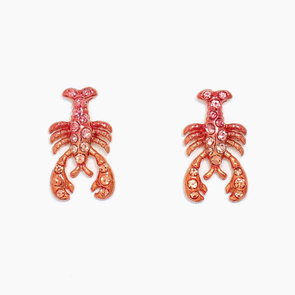 Glistening Red Lobsters with Crystals