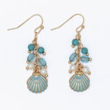 Metallic Blue Shells and Bead Clusters