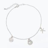 Silver Sea Life Charms Anklet
