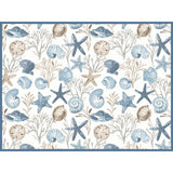 Blue Escape Shells Drying Mat