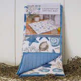 Blue Escape Shells Drying Mat