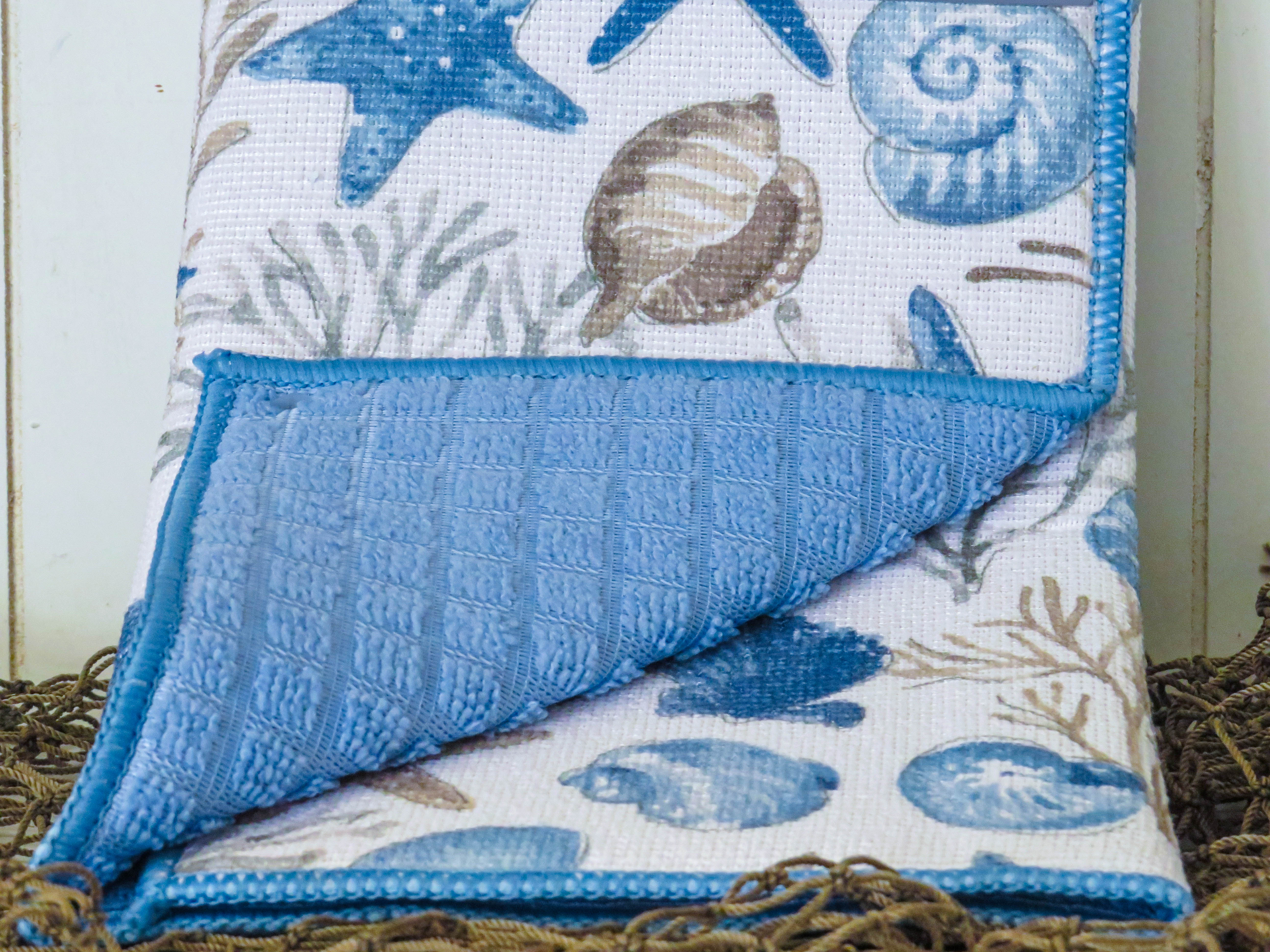 Blue Escape Shells Drying Mat