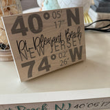 Point Pleasant Beach Coordinates Sign
