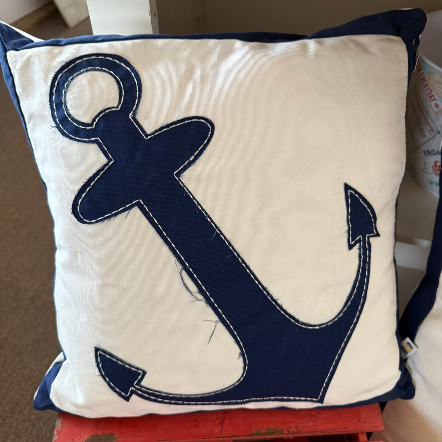 Nautical Anchor Pillow