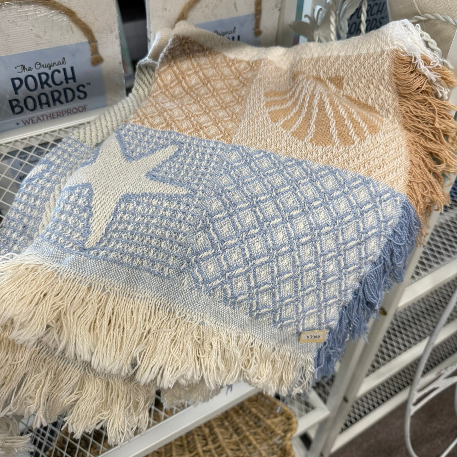 Starfish & Scallop Coastal Throw
