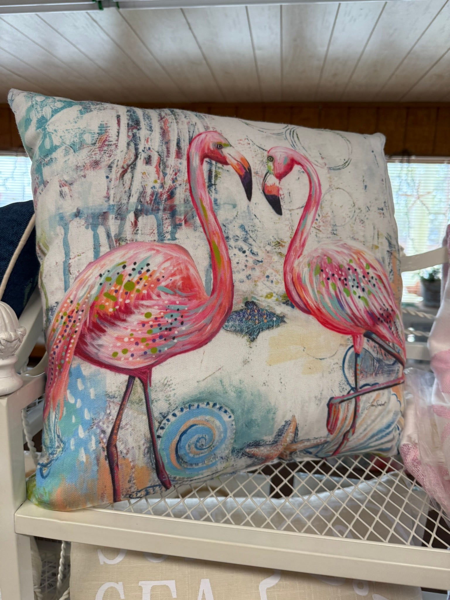 Flamingo Fiesta Pillow