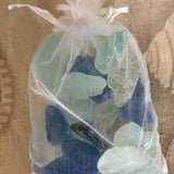Faux Seaglass in Blues
