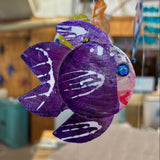 Bright and Colorful Happy Fish Mobile