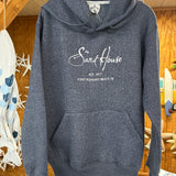 The Sand House Embroidered Woven Blue Sweatshirt