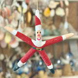 Santa Starfish Ornament