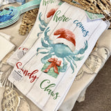 Here Comes Santa Claws Terry Towel