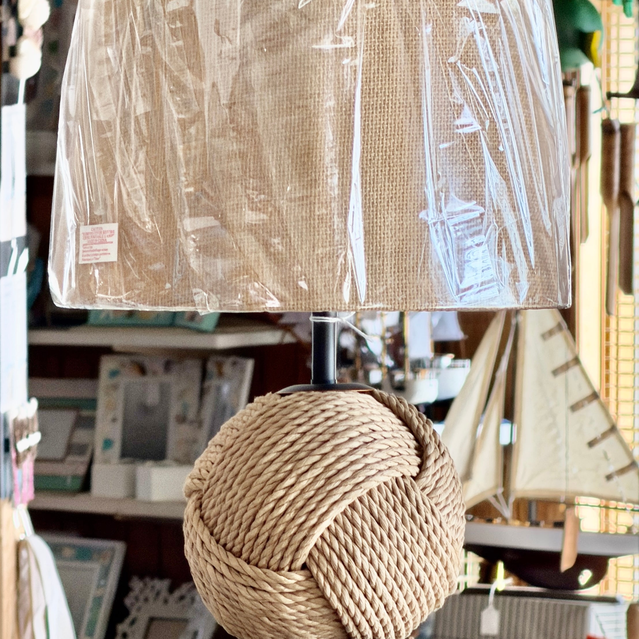 Monkey Fist Rope Lamp