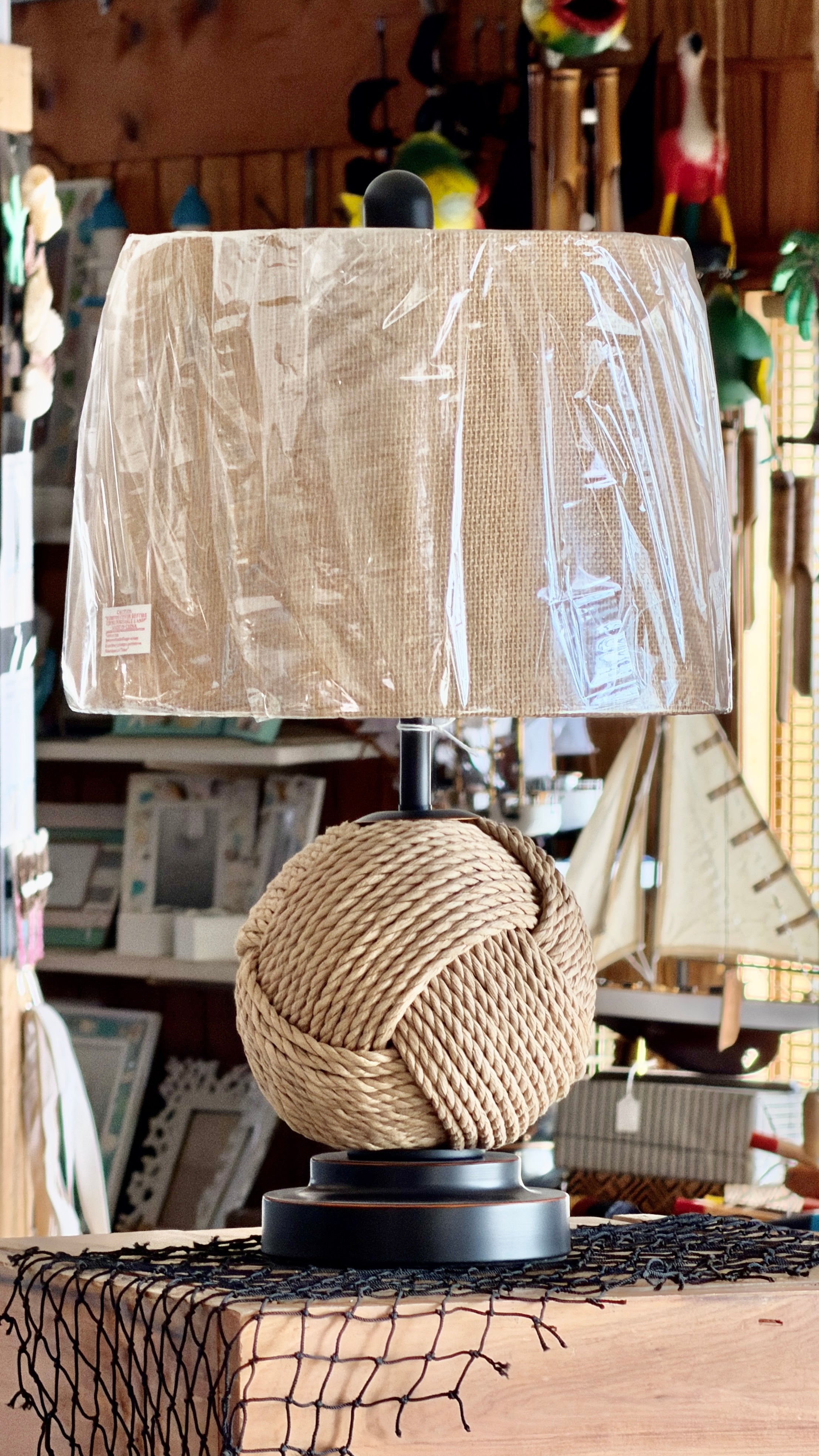 Monkey Fist Rope Lamp