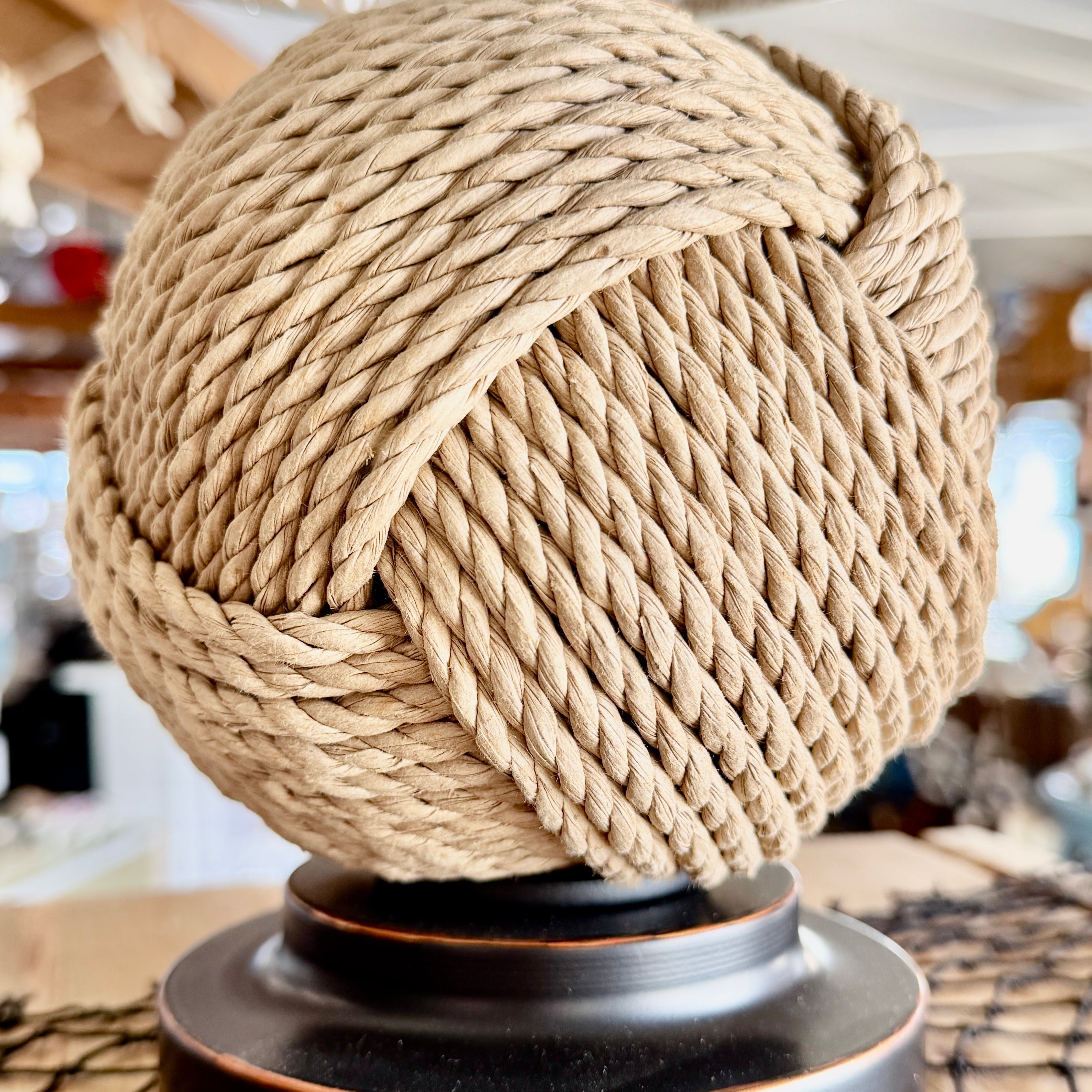 Monkey Fist Rope Lamp
