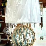 Blue Glass Buoy Lamp