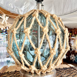 Blue Glass Buoy Lamp