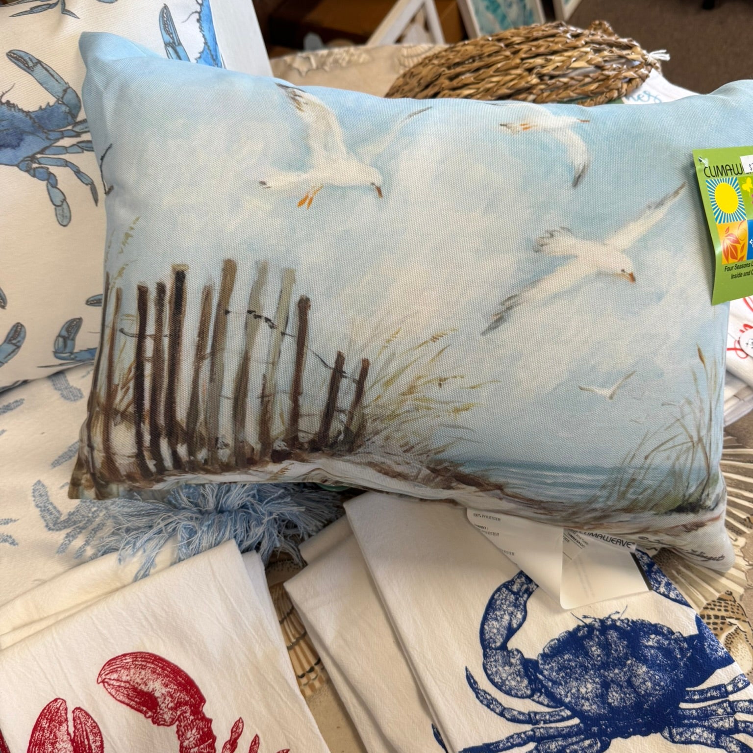 Coastal Shores Beach Path Pillow