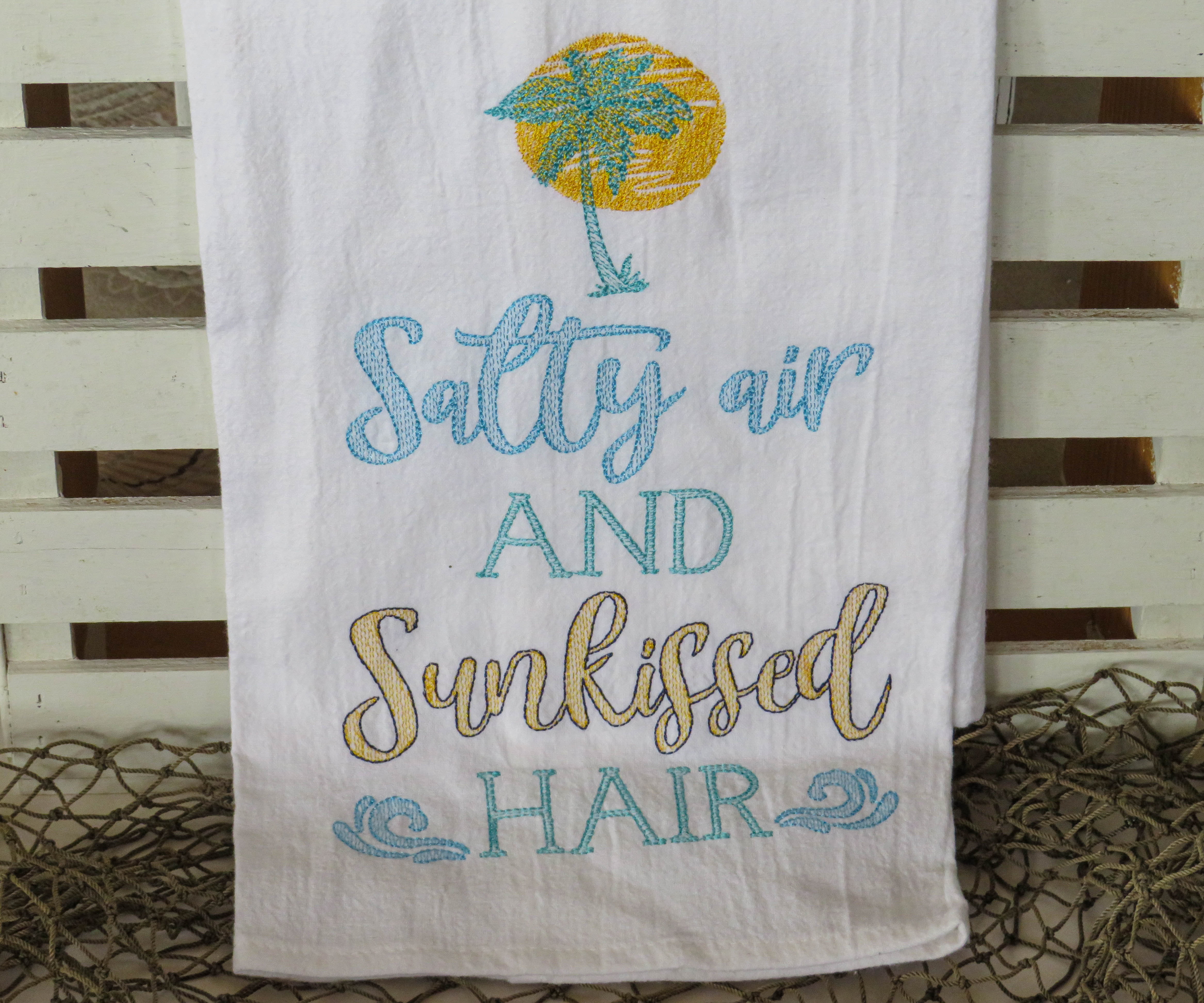 Salty Air Flour Sack Kitchen Towel