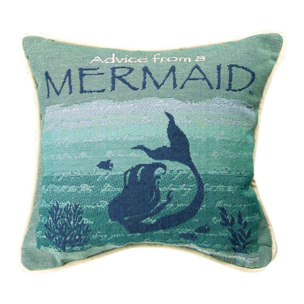 Advice From A Mermaid Pillow