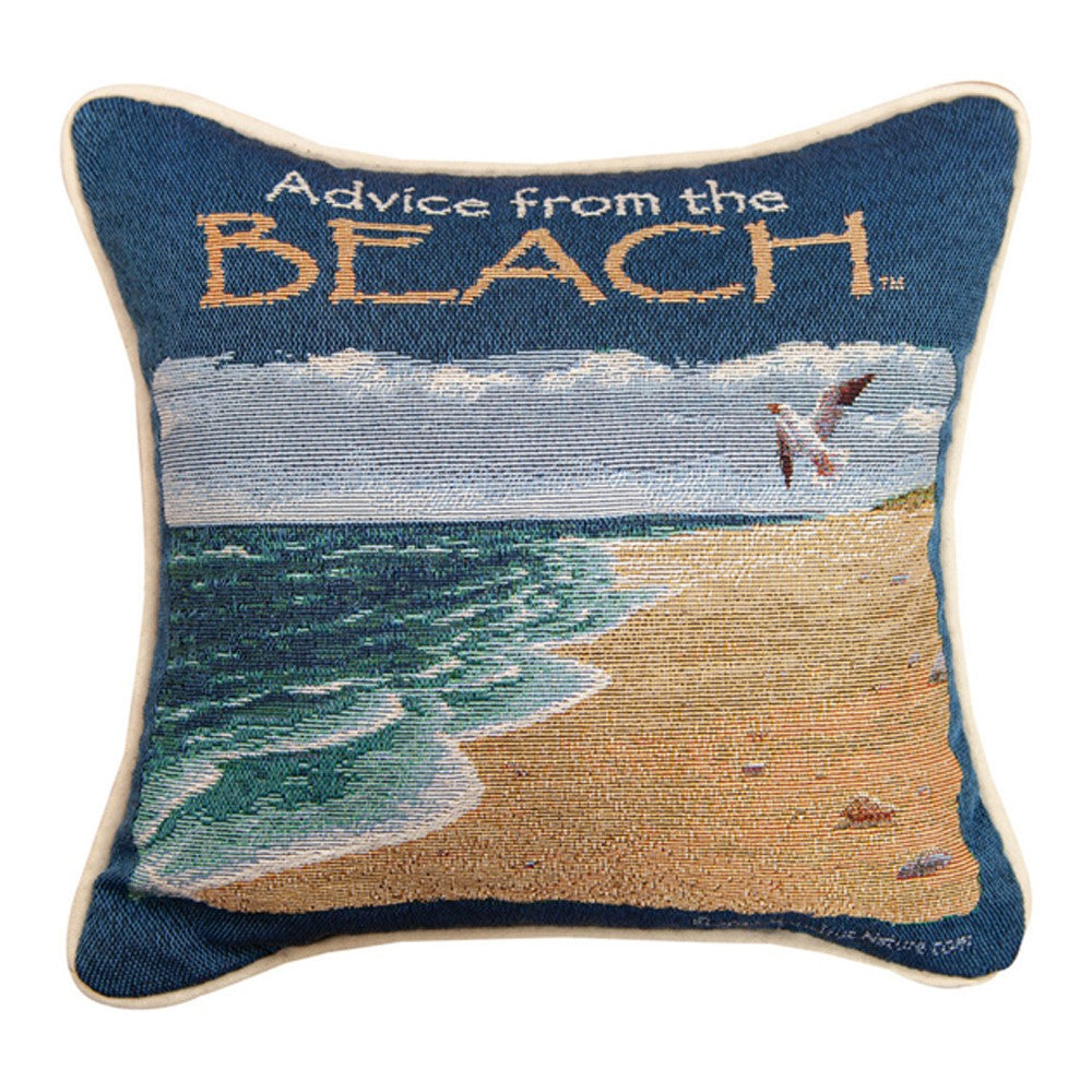Advice From The Beach Pillow