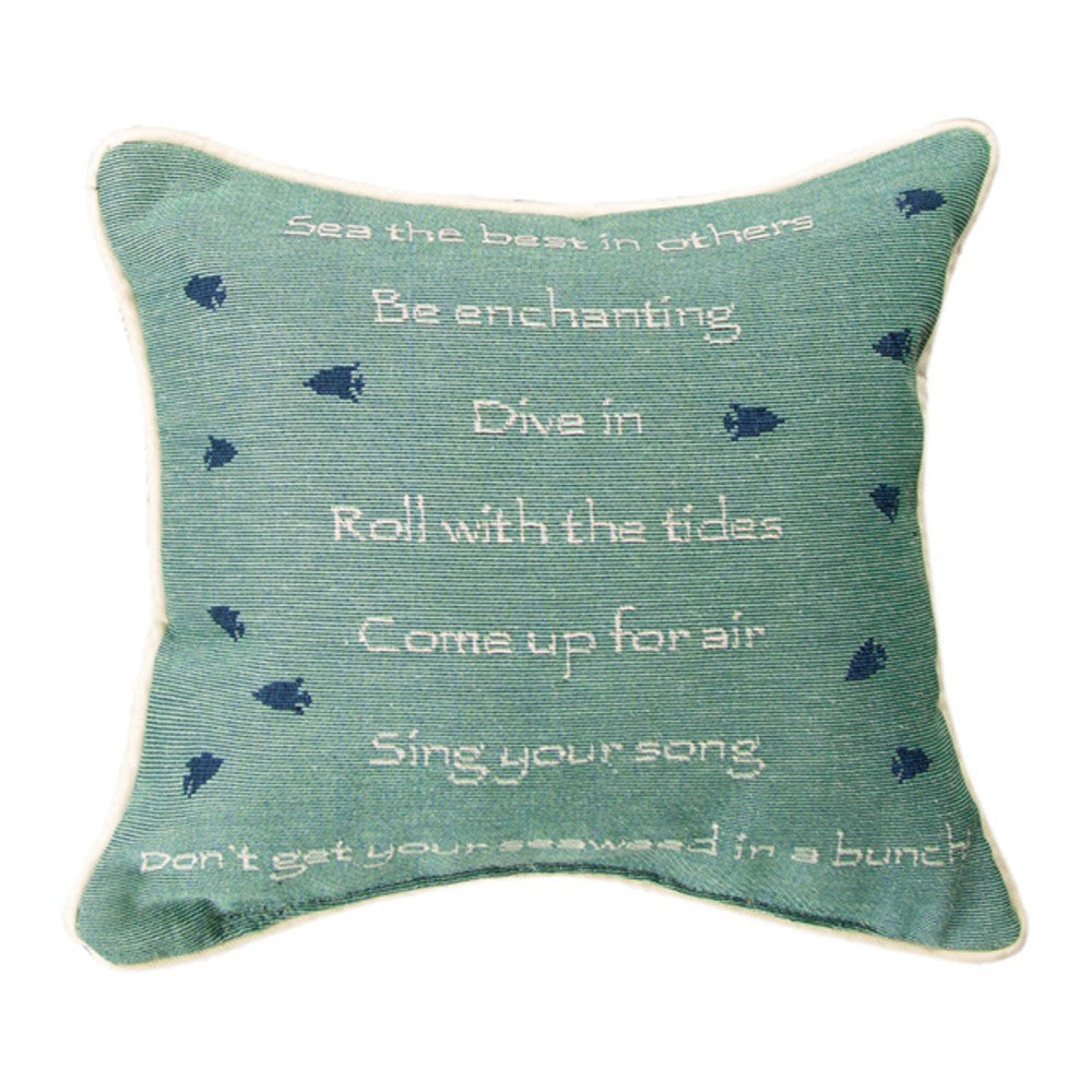 Advice From A Mermaid Pillow
