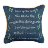 Advice From The Beach Pillow